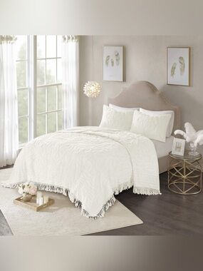 Madison Park Lightweight Cotton ShabbyChic Boho Medallion Sham Oversized Queen